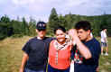 Alberto y Aroca, ya antiguos scouters, con Juan Hurtado