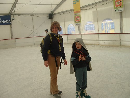 Castores y Lobatos patinando sobre hielo - 18 febrero 2006 - Foto 21