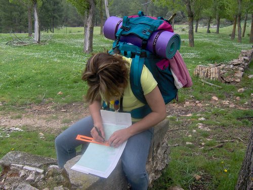 Curso ETLIM de Orientaci�n y Topograf�a II en la Sierra de Hu�tor el 6 y 7 de mayo de 2006 - Foto 48