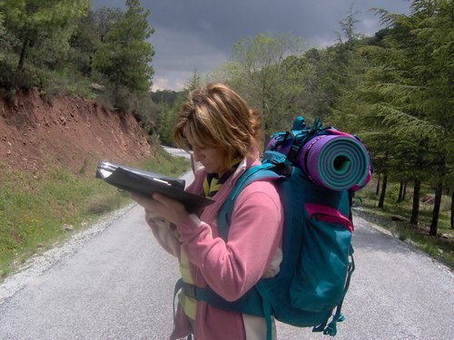 Curso ETLIM de Orientaci�n y Topograf�a II en la Sierra de Hu�tor el 6 y 7 de mayo de 2006 - Foto 54