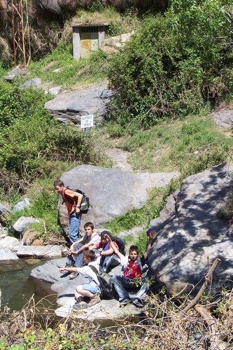 En el comienzo de la vereda