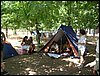 Campamento de verano 2004 en el Robledal del 1 al 15 de agosto de 2004