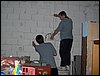 Distintos momentos de trabajos en el nuevo local