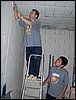 Distintos momentos de trabajos en el nuevo local